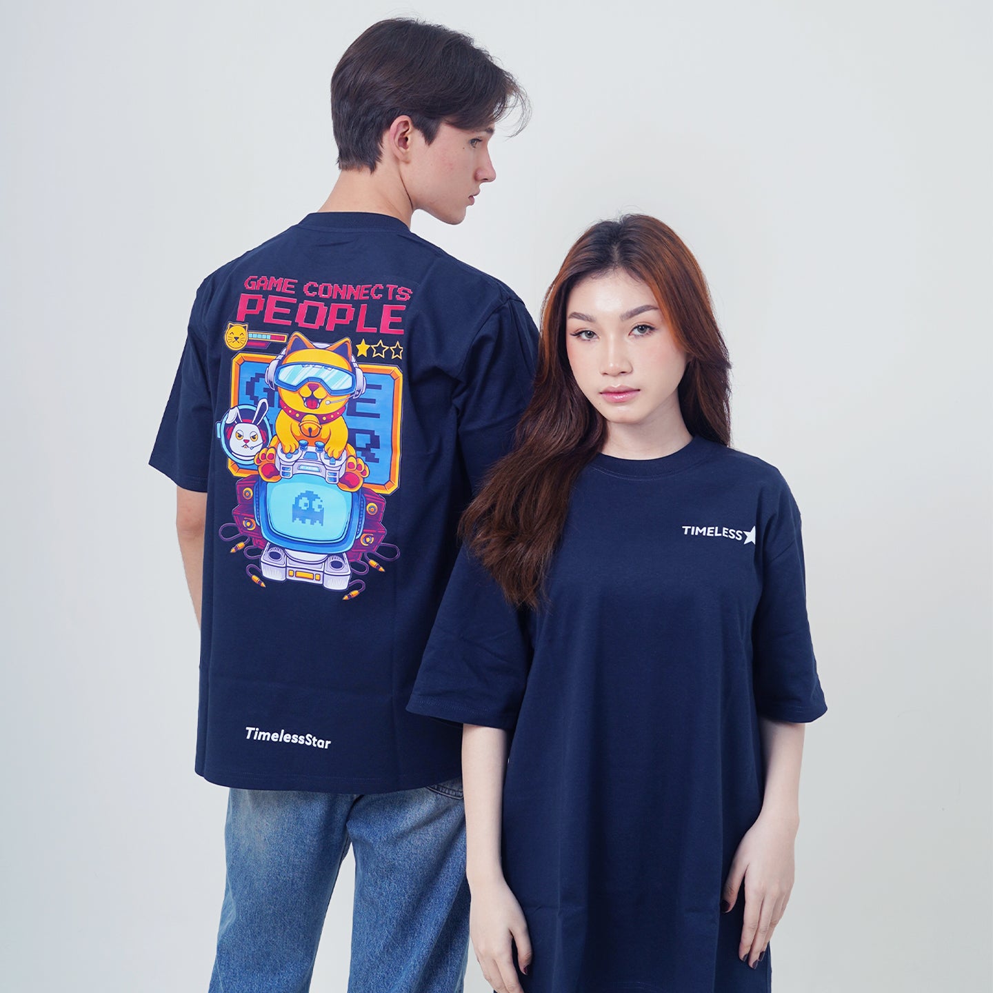Game Connects People - Navy Designer T-Shirt