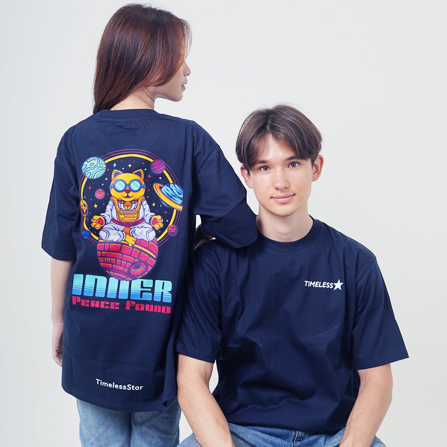 Inner Peace Found - Navy Designer T-Shirt