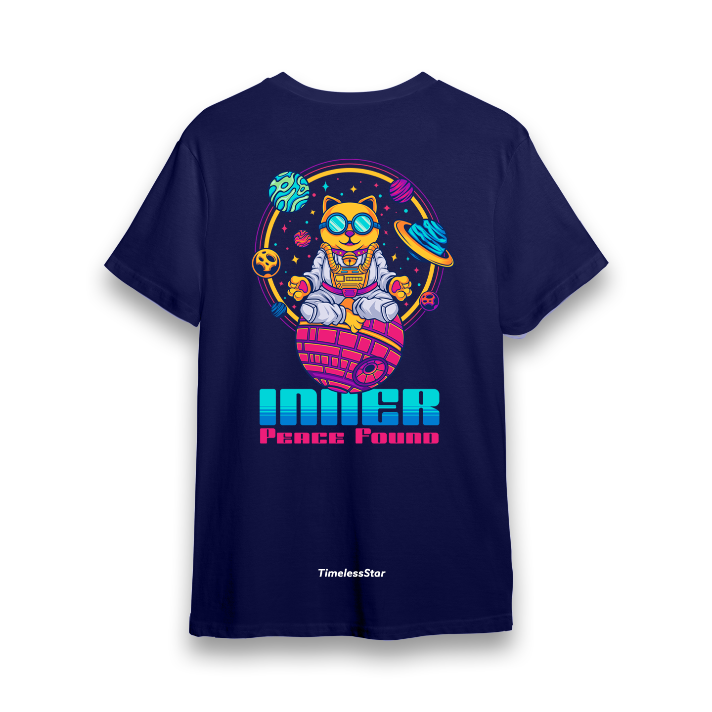 Inner Peace Found - Navy Designer T-Shirt
