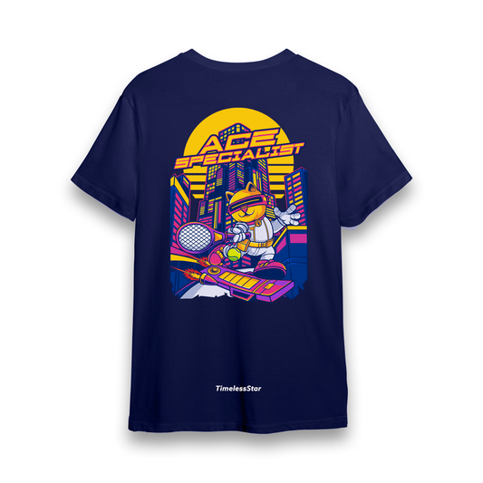 Ace Specialist - Navy Designer T-Shirt