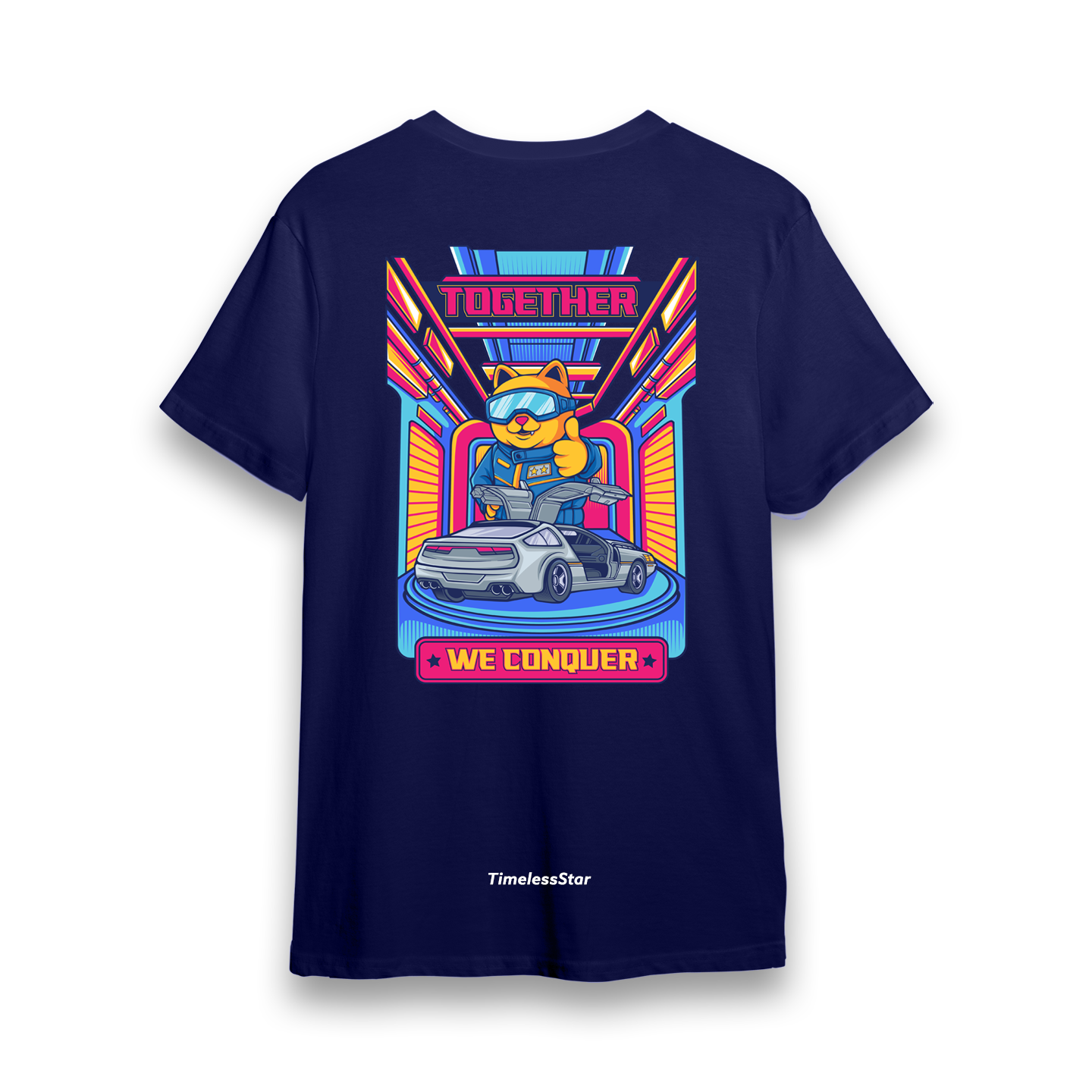 Together We Conquer - Navy Designer T-Shirt