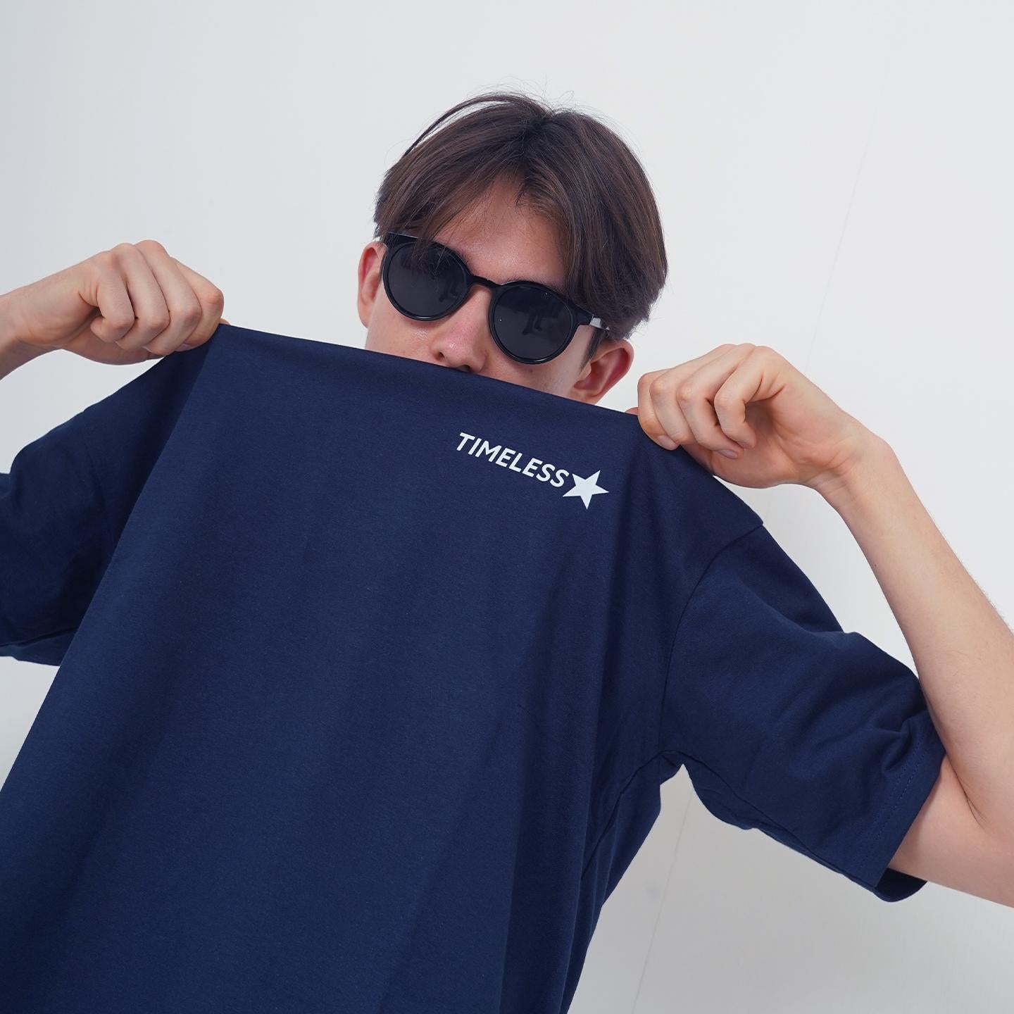 TimelessStar Brand Crew - Navy Designer T-Shirt